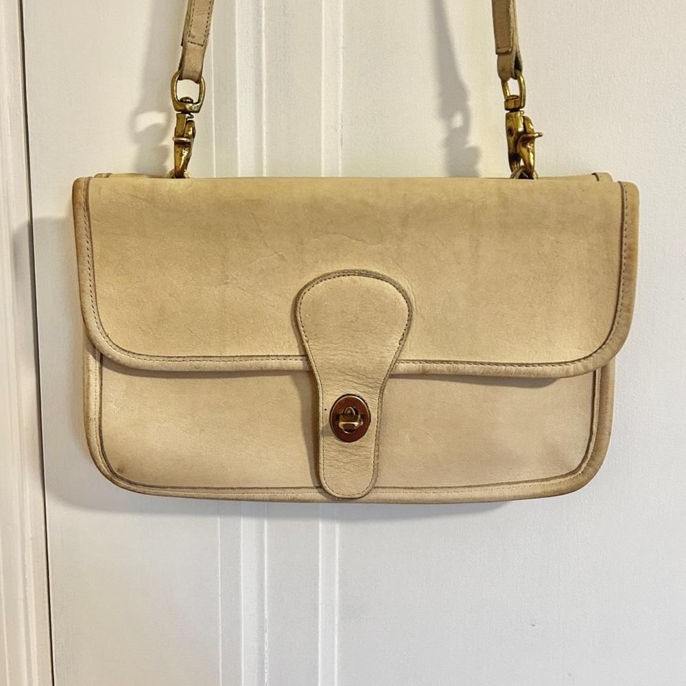 RARE Vintage Coach Twin Clutch Bag and Strap